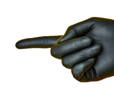 Нітрилові рукавички Medicom SafeTouch® Black (5 грам) без пудри текстуровані розмір S 100 шт. Чорні