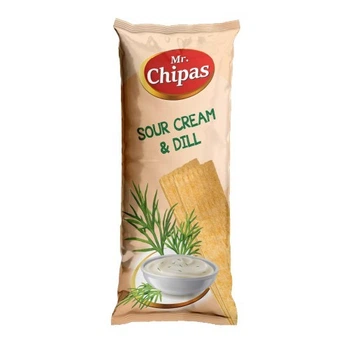 Чипсы Mr. Chipas Sour Cream and Dill, сметана и укроп, 75г