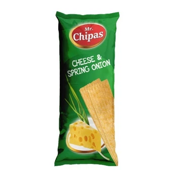 Чипсы Mr. Chipas Cheese and Spring Onion, сыр и зеленый лук, 75г
