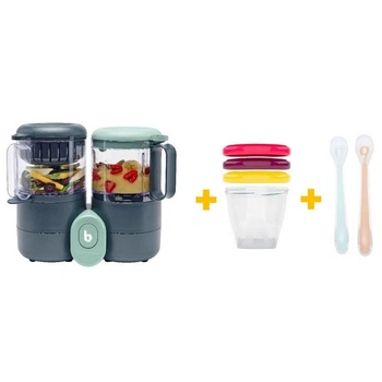 Блендер-пароварка Nutribaby ONE + 3 судочка + 2 ложки в Подарунок