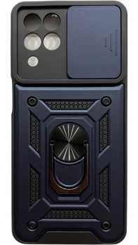 Чехол Camshield c кольцом-подставкой на Samsung Galaxy M53 синий