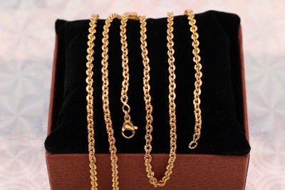 Цепь Xuping Jewelry плотная якорная с огранкой 60 см 2.5 мм золотистая