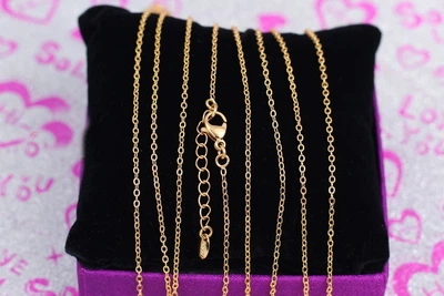 Цепь Xuping Jewelry якорная 45 см 1,5 мм с добором золотистая