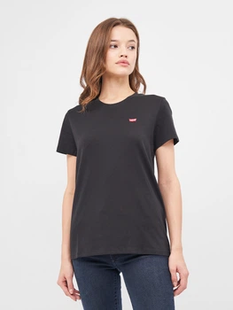 Футболка хлопковая женская Levi`s Perfect Tee 39185-0008 M Черная (5400599010667)