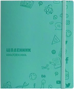 Школьный дневник Cool For School 165х210 мм 48 листов Бирюзовый (CF29936-21)