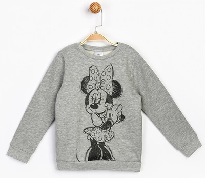 Свитшот Минни Маус 110 см (5 лет) Disney MN17218 Серый 8691109860279