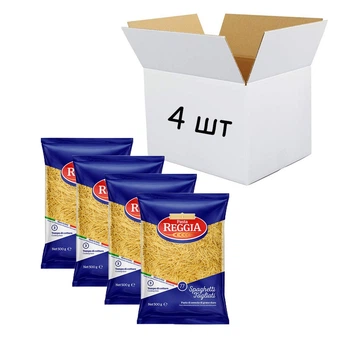 Макароные изделия Pasta Reggia Spaghetti Tagliati (77) Вермишель 500г х 4шт