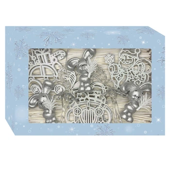 Набір ялинкових іграшок Christmas box-24 MIS LT 30x20x6 cm