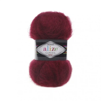 Пряжа Alize Mohair Classic 57 Бордо