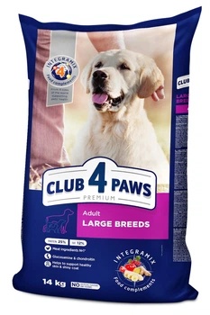 Сухий корм для дорослих собак Club 4 Paws Преміум для великих порід 14 кг