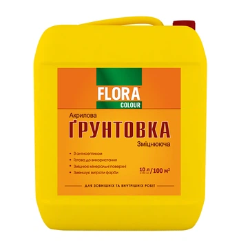 Грунтовка глубокопроникающая FLORA Сolour 10 л