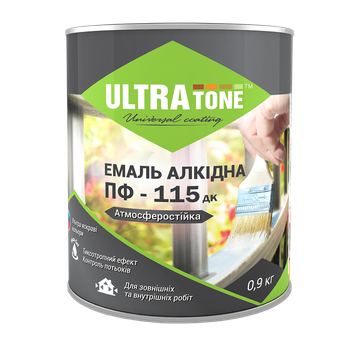 Эмаль алкидная ПФ-115 ULTRAtone красно-коричневая 0,9 кг
