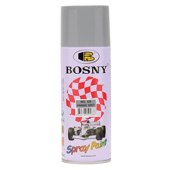 Фарба аерозольна акрилова Bosny №68 сірий грунт матовий 400 мл