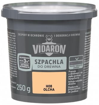 Шпаклівка акрилова для дерева Vidaron вільха H08 250 г