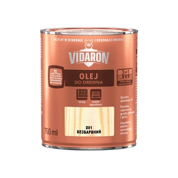 Масло для древесины Vidaron D01 бесцветное 0,75 л