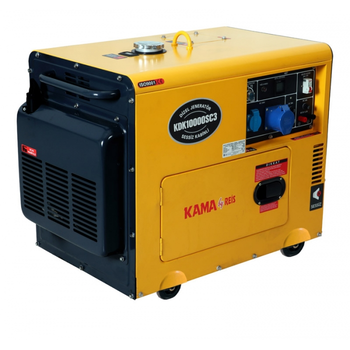 Генератор дизельний KAMA KDK-10000-SC3 9,4 кВА, 3 фази, електростартер, Туреччина