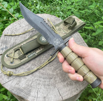 Нож с чехлом Halmak Patriot k3 Патриот Украины