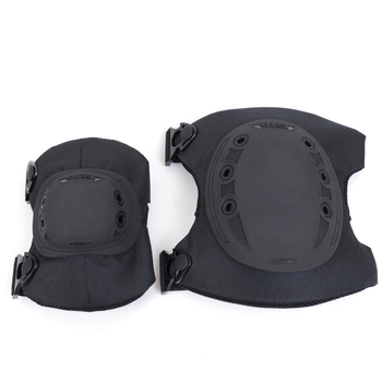Комплект армейские защитные наколенники + налокотники Kiborg UA22 Черные