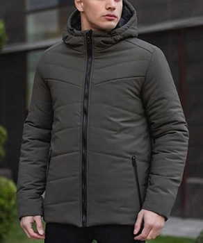Стеганая куртка с капюшоном Pobedov 2XL Хаки К-764