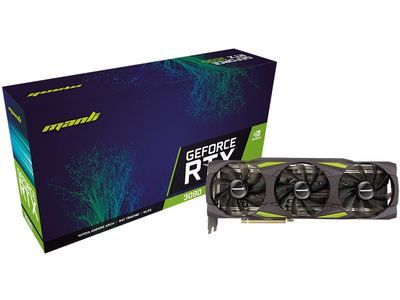Видеокарта RTX 3090 24GB Manli GDDR6X (384bit) (1695/19500) (HDMI, 3xDisplay Port) (M-NRTX3090/6RHHPPP-M3478)
