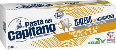 Зубна паста Pasta del Capitano Ginger антибактеріальна з імбиром 75 мл (8002140039911)