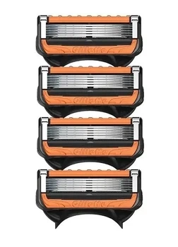 Сменные картриджи для бритья (лезвия кассеты) мужские Gillette Fusion5 ProGlide Power новый дизайн без упаковки 4 шт