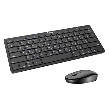 Бездротова Bluetooth клавіатура + миша HOCO DI05 Black
