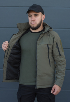 Куртка тактична на блискавці з капюшоном XL wal khaki2