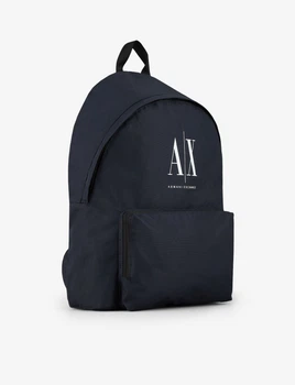 Рюкзак из текстиля с логотипом Armani Exchange синий 952336