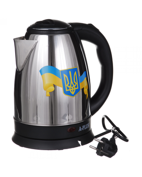 Электрический чайник A-Plus на 2 л с рисунком Флаг Украины (AP-1690-2)