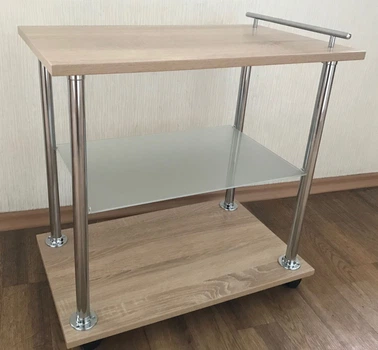 Стол журнальный Fusion furniture Мини плюс с ручкой Дуб сонома (10000008)