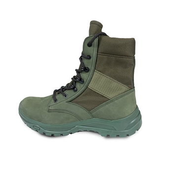 Тактичні черевики BlackBay високі зелені на шнурівці та зеленою підошвою (S-3-GREEN) | 40 (27см)