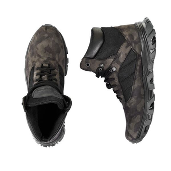 Тактичні черевики BlackBay високі сіро-чорний камуфляж (S-1-GREY) | 45 (30см)