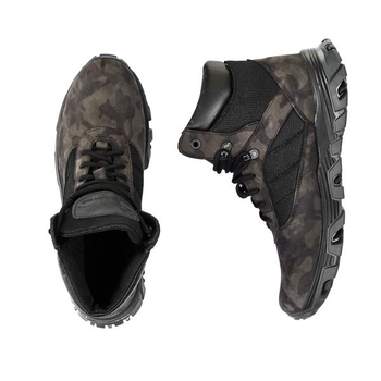 Тактичні черевики BlackBay високі сіро-чорний камуфляж (S-1-GREY) | 40 (27см)