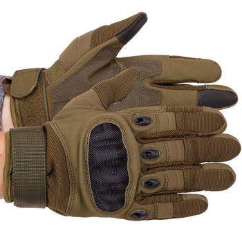 Перчатки тактические с закрытыми пальцами Zelart 8798 размер XL Olive
