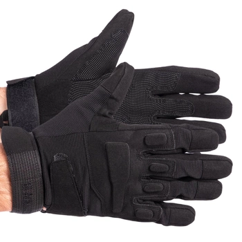 Перчатки тактические с закрытыми пальцами Zelart Blackhawk 4468 размер M Black