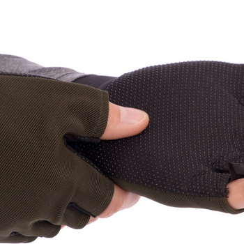 Перчатки тактические с открытыми пальцами Zelart 4379 размер M Olive