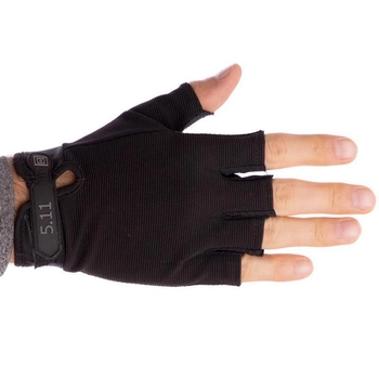 Перчатки тактические с открытыми пальцами Zelart 4379 размер M Black