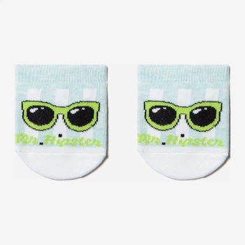 Дитячі шкарпетки бавовняні для дівчаток Conte Kids CK Active (Ультракороткі) 17С-63СП 12 Блідо-бірюзові (4810226319949)