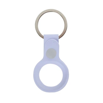 Чехол ArmorStandart Silicone Ring with Button для Apple AirTag (Purple) [71950]