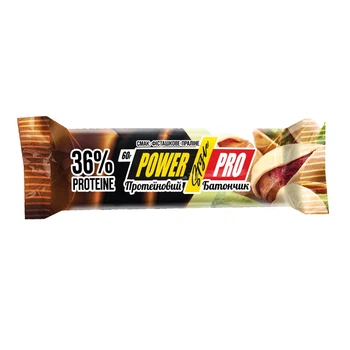 Протеїновий батончик Power Pro Протеїновий батончик 36% Nutella 60 g Фисташковое пралине