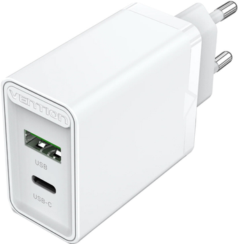 Зарядное устройство Vention USB Type C + QC4.0 18-20W White (FBBW0-EU-1)
