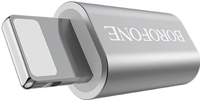 Перехідник Borofone BV5 adapter Micro-USB to Lightning converter OTG support