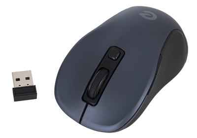 Миша Ergo M-710WL, Black/Dark Blue