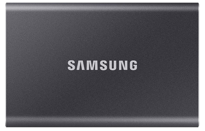 Зовнішній SSD Samsung T7 2TB, Up to 1050MB/s, USB 3.2 Gen 2, (MU-PC2T0T/WW) Titan Gray