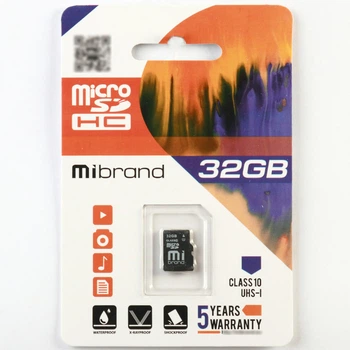 Карта памяти 32Gb microSDHC (UHS-1) Mibrand class 10 MICDHU1/32GB KT-FF