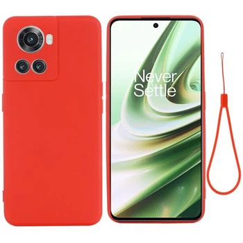 Силиконовый (TPU) чехол Deexe Silicone Case для OnePlus Ace / 10R - Red