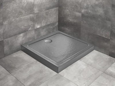 Душовий піддон Doros С Compact Stone 900x900x115 антрацит SDRC9090-05-64S (TM Radaway)