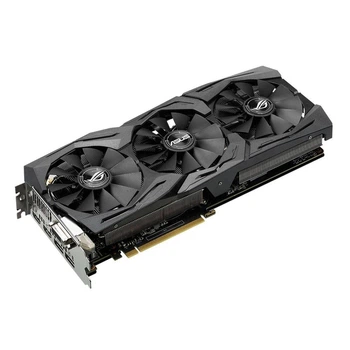 Видеокарта RX 480 8GB ASUS ROG STRIX GAMING GDDR5 (256bit) (1310/8000) (DVI, 2xHDMI, 2xDisplayPort) (ROG-STRIX-RX480-8G-GAMING) Б/У