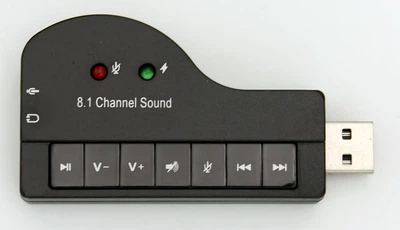USB звуковая карта 3D Sound 8.1, HIFI Magic Voice, Blister